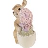 Clayre & Eef 6PR3833 Decoratie Konijn 11x6x12 cm Bruin - Roze