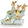 Clayre & Eef 6PR3845 Decoratie Konijn 17x7x15 cm Groen-Bruin