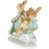 Clayre & Eef 6PR3845 Decoratie Konijn 17x7x15 cm Groen-Bruin