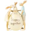 Clayre & Eef 6PR3856 Decoratie Konijn 13x9x17 cm Groen-Geel