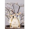Clayre & Eef 6PR3856 Decoratie Konijn 13x9x17 cm Groen-Geel