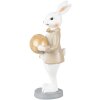 Clayre & Eef 6PR3867 Decoratie Konijn 6x6x15 cm Beige-Bruin