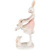 Clayre & Eef 6PR3868 Decoratie Konijn 9x6x22 cm Roze - Beige