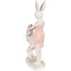 Clayre & Eef 6PR3868 Decoratie Konijn 9x6x22 cm Roze - Beige