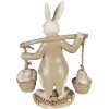 Clayre & Eef 6PR3872 Decoratie Konijn 12x6x17 cm Beige-Bruin