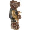 Clayre & Eef 6PR3882 Decoratie Hond 16x14x34 cm Bruin-Groen