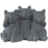 Clayre & Eef 6TE0475 Decoratie Katten 22x10x16 cm Grijs
