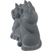 Clayre & Eef 6TE0475 Decoratie Katten 22x10x16 cm Grijs