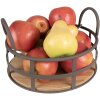 Clayre & Eef 6Y5248 Mand Ø 25x9-15 cm Grijs - Bruin Opbergmandje