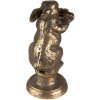 Clayre & Eef 6Y5322 Kandelaar Konijn 10x7x16 cm Goudkleurig