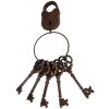 Clayre & Eef 6Y5422 Decoratie Sleutelhanger 12x6x35 cm Bruin