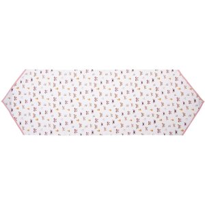 Clayre & Eef BPD65 Tafelloper 50x160 cm Beige - Roze