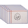 Clayre & Eef DFR40 Placemat (6 stuks) 48x33 cm Beige