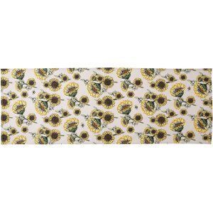 Clayre & Eef SUS64 Tafelloper 50x140 cm Beige-Geel