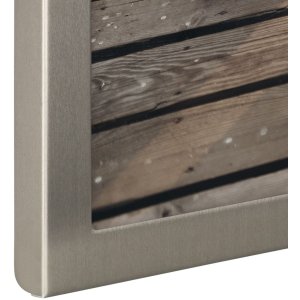 Hama aluminium fotolijst Riva 13x18 cm titanium tafelstandaard staand- liggend formaat