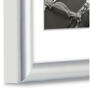 Hama kunststof lijst Swing 15x20 cm zilver polystyreen met standaard en glas