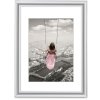 Hama kunststof lijst Swing 15x20 cm zilver polystyreen met standaard en glas