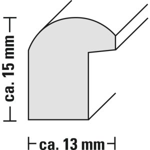 Hama Kunststof Lijst Schommel 10x15 cm wit