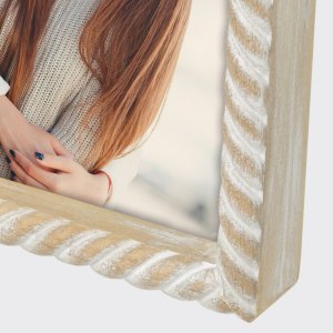 ZEP houten fotolijst Lisse 13x18 cm bruin met groefstructuur