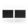 ZEP dubbele lijst Ayas wit hout 2 fotos 10x15 cm liggend formaat 35,3x12,5 cm