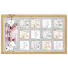 ZEP Babygalerielijst Enea 12 maanden 13 fotos hout 47x28,5 cm wandmontage