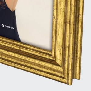 ZEP fotolijst Empoli 15x20 cm goud polystyreen geribbeld voor montage
