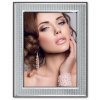 ZEP hoogglans fotolijst Teramo 20x25 cm zilveren stippellijst structuur