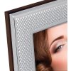 ZEP hoogglans fotolijst Teramo 20x25 cm zilveren stippellijst structuur