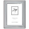 ZEP hoogglans fotolijst Teramo 20x25 cm zilveren stippellijst structuur