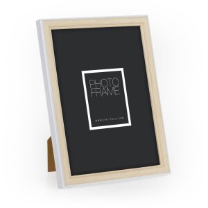 ZEP fotolijst Bensen hout look zwart wit Formaten 10x15 tot 30x40 cm
