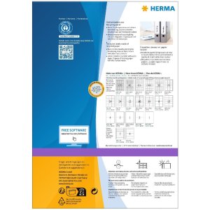 HERMA 10739 Mapetiketten A4 192x38mm wit permanent voor smalle mappen