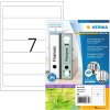 HERMA 10739 Mapetiketten A4 192x38mm wit permanent voor smalle mappen