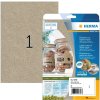 HERMA 10758 Etiketten Silphie papier A4 210 x 297 mm natuurlijk bruin permanent