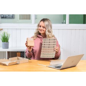 HERMA 10760 Mapetiketten 192 x 61 mm natuurlijk bruin permanent klevend 80 st.