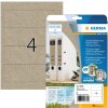 HERMA 10760 Mapetiketten 192 x 61 mm natuurlijk bruin permanent klevend 80 st.