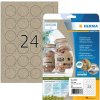 HERMA 10761 Etiketten Silphie papier A4 Ø 40 mm natuurlijk bruin permanent