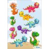 HERMA 15486 Magische Sticker Kleine Dinos glitterfolie set
