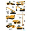 HERMA 15493 Magische Sticker Bouwplaats Voertuigen Transpuffy Set