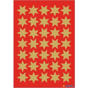 HERMA 15500 Decoratieve stickers kerststerren goud set