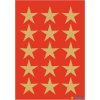 HERMA 15500 Decoratieve stickers kerststerren goud set