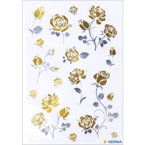 HERMA 15531 Creatieve Stickers Kostbare Rozen Goud Zilver...