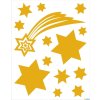 HERMA 15545 Set raamstickers kerststerren goud 44 stuks