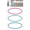 HERMA 15663 huisetiketten driekleurig ovaal 76x35 mm 18 stuks