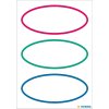 HERMA 15663 huisetiketten driekleurig ovaal 76x35 mm 18 stuks