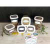 HERMA 15663 huisetiketten driekleurig ovaal 76x35 mm 18 stuks