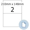 HERMA 58102 Etiketten A4 PE folie wit 210x148,50mm 250 vellen