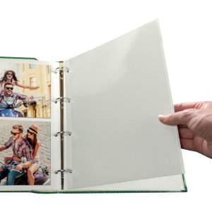 ZEP zelfklevend fotoalbum Madrid ringband 27x32 cm vinyl cover 4-rings mechanisme