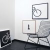 Nielsen Quadrum houten lijst 50x50 cm zwart grenen hout normaal glas