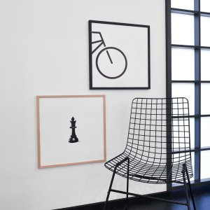 Nielsen Quadrum houten lijst 50x50 cm eiken natuur normaal glas wandmontage