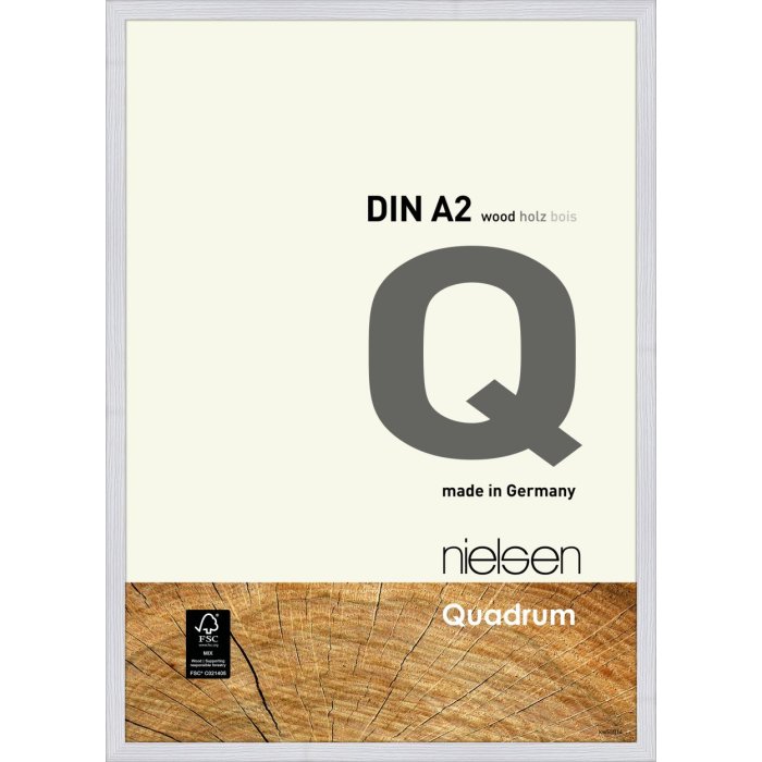 Nielsen houten afneembare lijst Quadrum 42x59,4 cm sneeuwwit dennenhout